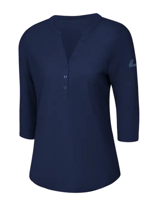 OGIO Navy Jewel Henley w/Impact Logistics Logo